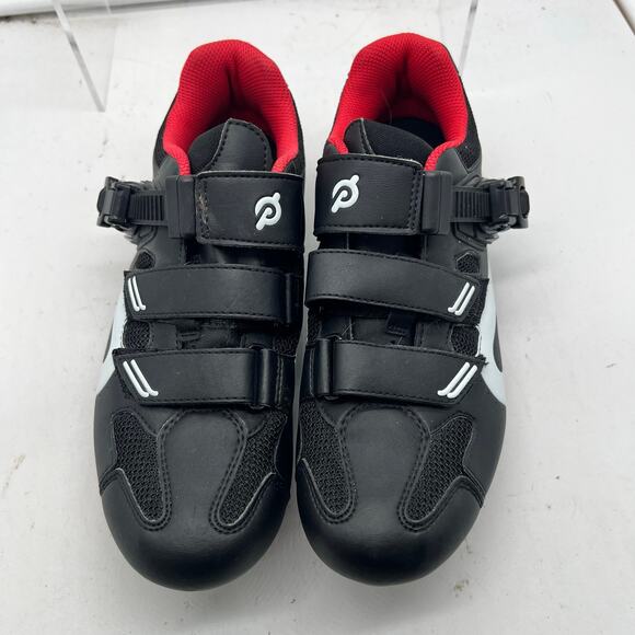 Peloton Cycling Shoes Womens 39 US 8 Black Red Bicycle Athletic Clips main image 5